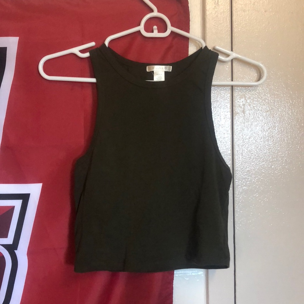 Bozzolo Army Green crop top